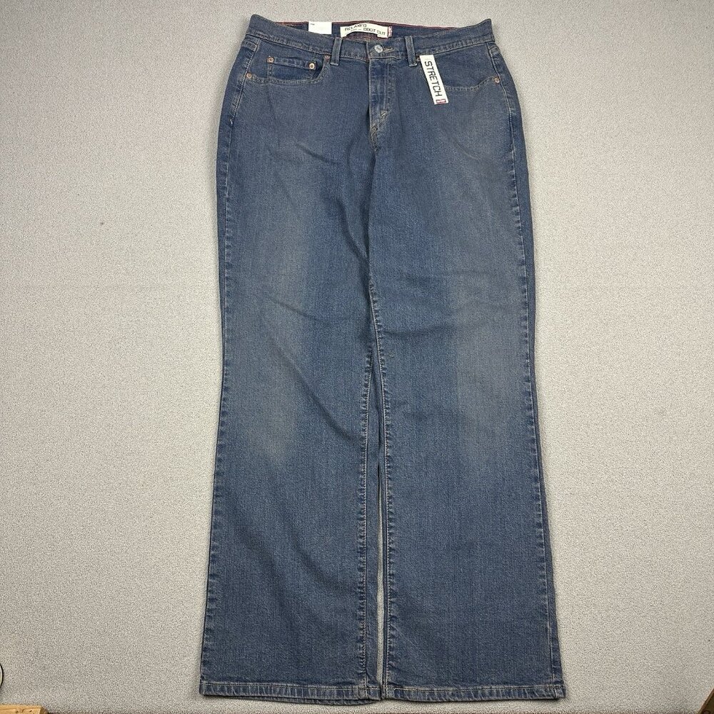 Vintage Y2K Levi's 550 Relaxed Boot Cut Stretch Denim Jeans Womens SZ 16 33x29 - Picture 2 of 15